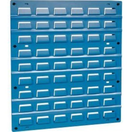 GLOBAL EQUIPMENT Steel Louver Panel, 18"W, Blue 249288ABL